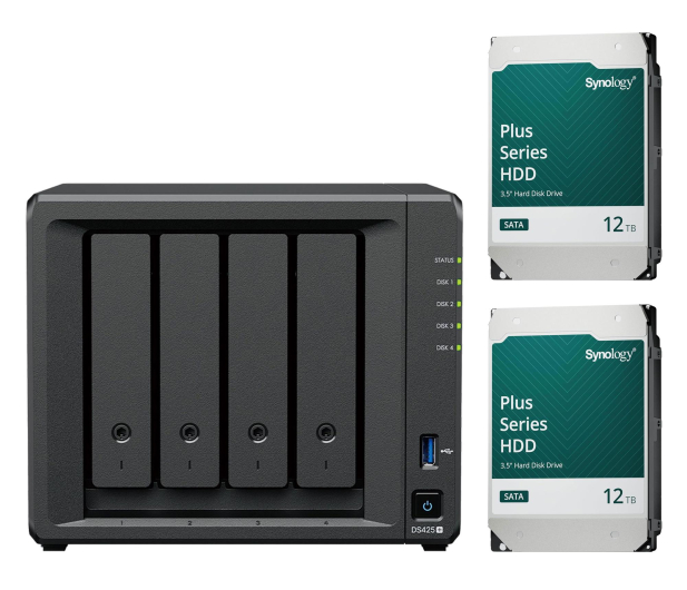 Synology DS425+ (2x 12TB HDD HAT3310-12T) - 1350951 - zdjęcie